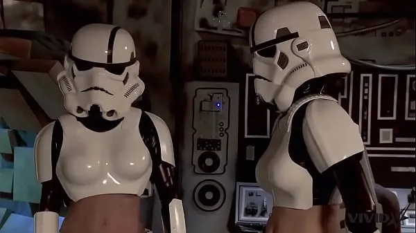 XXX Vivid Parody - 2 Storm Troopers enjoy some Wookie dick friske klip