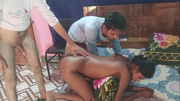 XXX First time sex desi girlfriend Threesome Bengali Fucks Two Guys and one girl , Hanif pk and Sumona and Manik คลิปสด