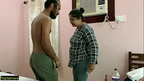 XXX Indian Bengali Hot Hotel sex with Dirty Talking! Accidental Creampie คลิปสด